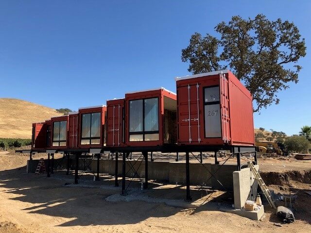 California tries the box and breakfast — a hotel made of shipping containers